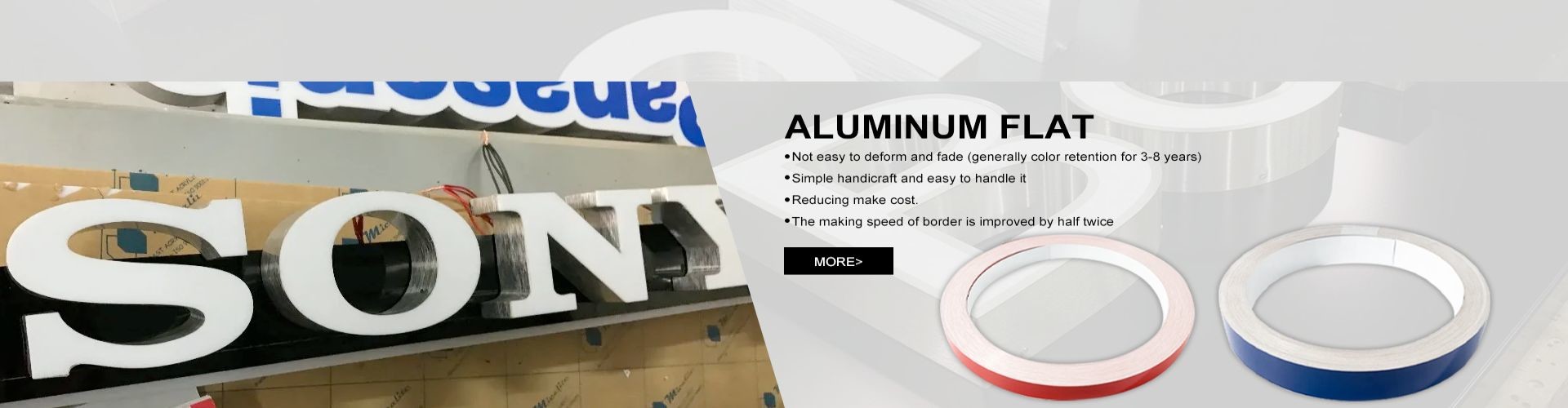 calidad Capa de recorte de aluminio para la letra de canal fábrica