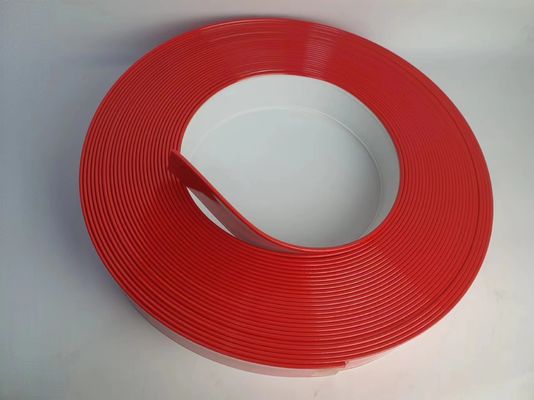 Capuchón de goma de aluminio rojo con superficie cepillada para aplicaciones de señalización