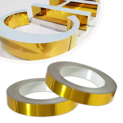 40 mm sin recorte de la letra del canal de la bobina del rollo de oro Canal de señalización