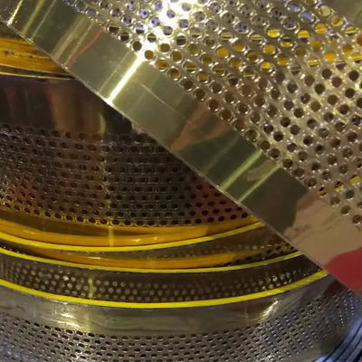 Cinturón de cinta de aluminio dorada con borde plegado de la señal de palabra de la cinta de bobina de aluminio cepillado