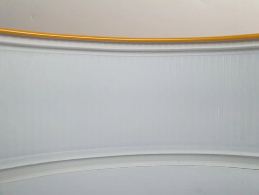 Carta de canal de aluminio con tapa de recorte con ancho de 70 mm en amarillo Carta de canal de aluminio