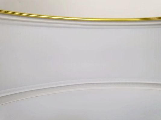 Capa de recorte de aluminio de flexión a mano para la carta de canal espejo cepillado oro letra de canal recorte de tapa