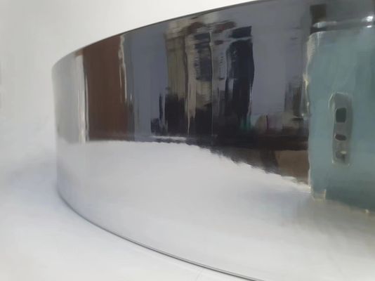 Alta dureza de aluminio con tapa de recorte de aluminio con acabado de plata de espejo y bobina de aleación de aluminio