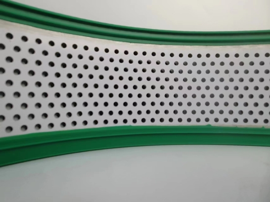 Color verde con agujeros de aluminio recubrimiento tapa de mano doblada 50M Rollo con bobina de aleación de aluminio