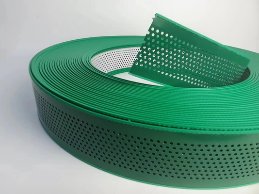 Color verde con agujeros de aluminio recubrimiento tapa de mano doblada 50M Rollo con bobina de aleación de aluminio