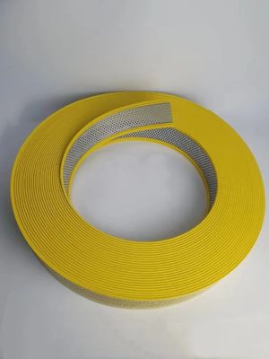 Círculo de canal de aluminio amarillo perfil de flexión flexible con agujero para aplicaciones de bordes elegantes
